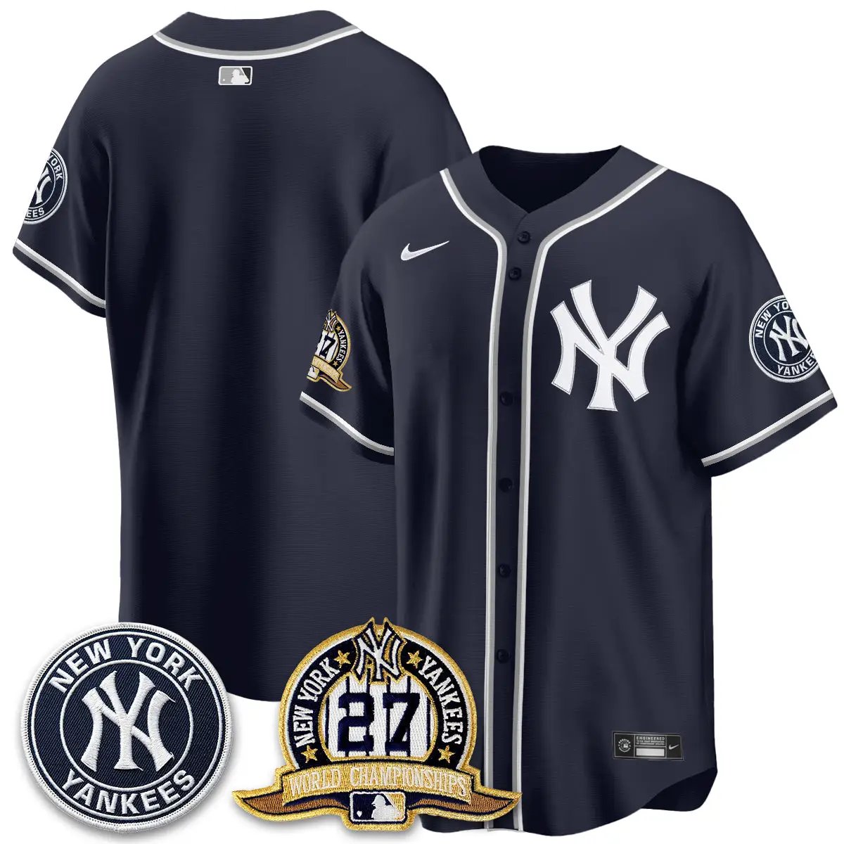 New York Yankees 2026 Black Out Style Vapor Limited Jersey - All Stitched by New York Yankees