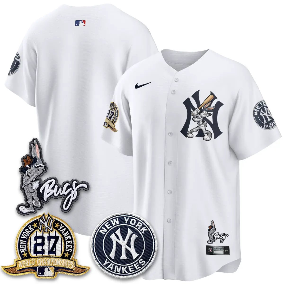 NYY Bunny Vapor Limited Jersey - All Stitched by New York Yankees