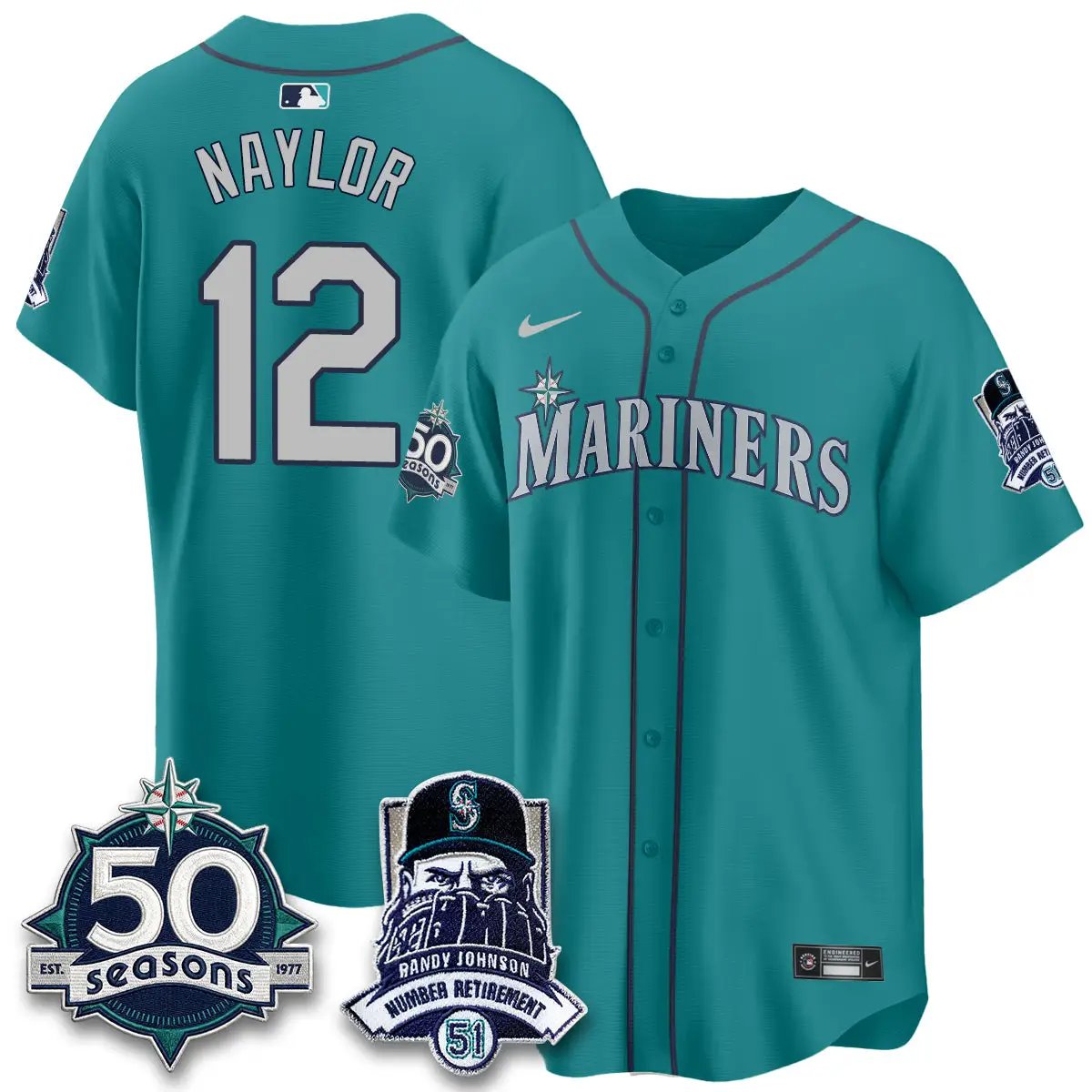 SEA Randy Johnson Vapor Limited Jersey V2- All Stitched by Seattle Mariners
