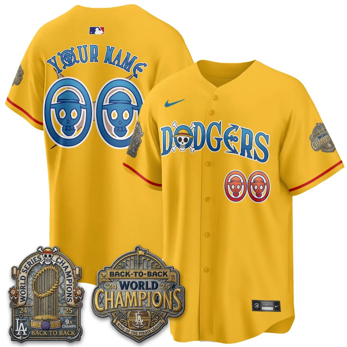 LAD Japanese Cartoon Vapor Limited Custom Jersey - Stitched by Los Angeles Dodgers