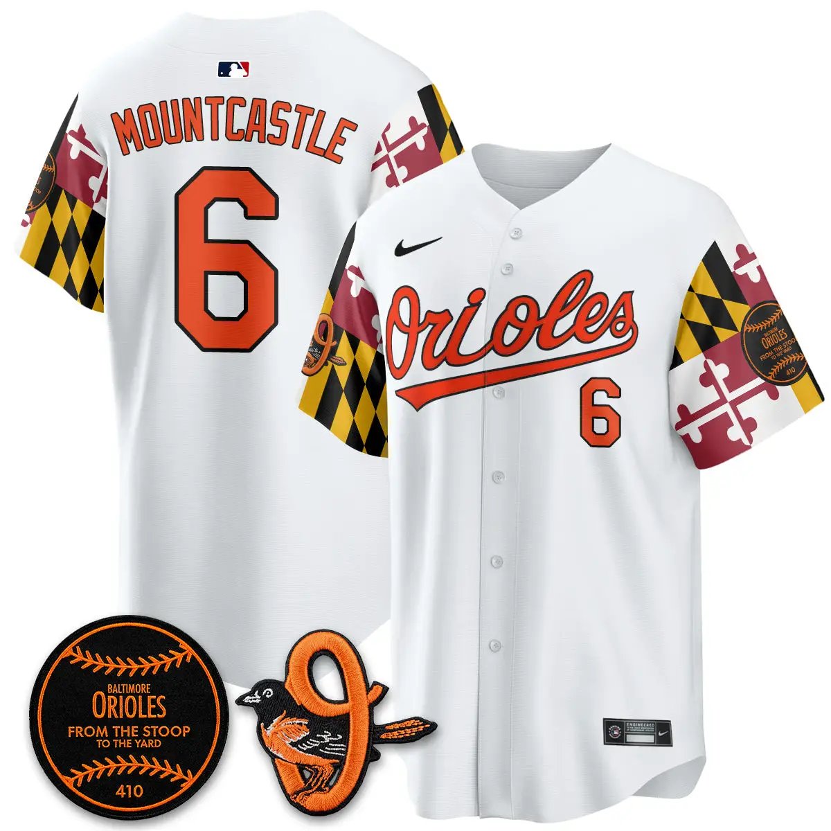 BAL 2026 x Maryland State Flag Vapor Jersey - All Stitched V2 by Baltimore Orioles