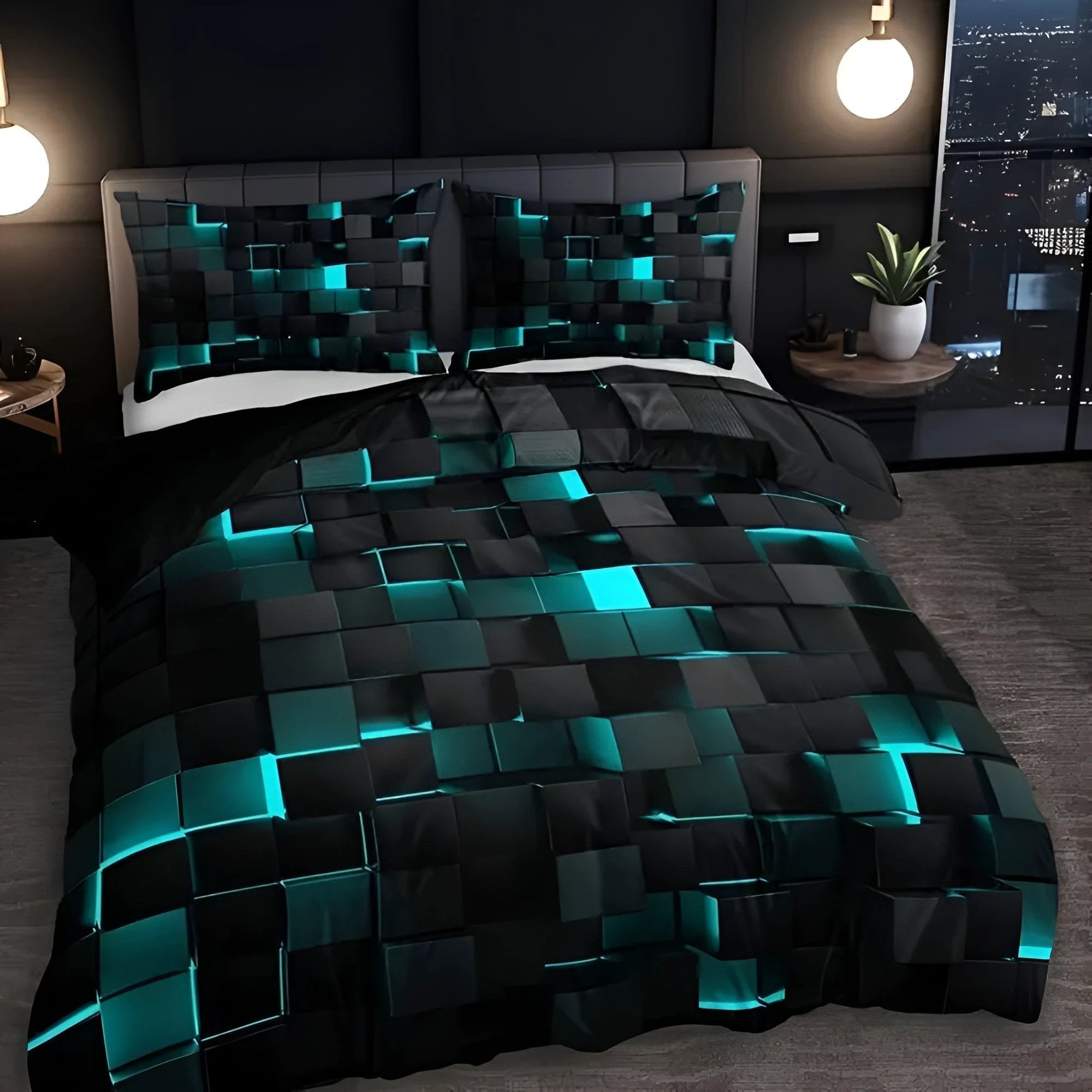 GEOMATRIX | Duvet Cover Set by Casa & Beyond