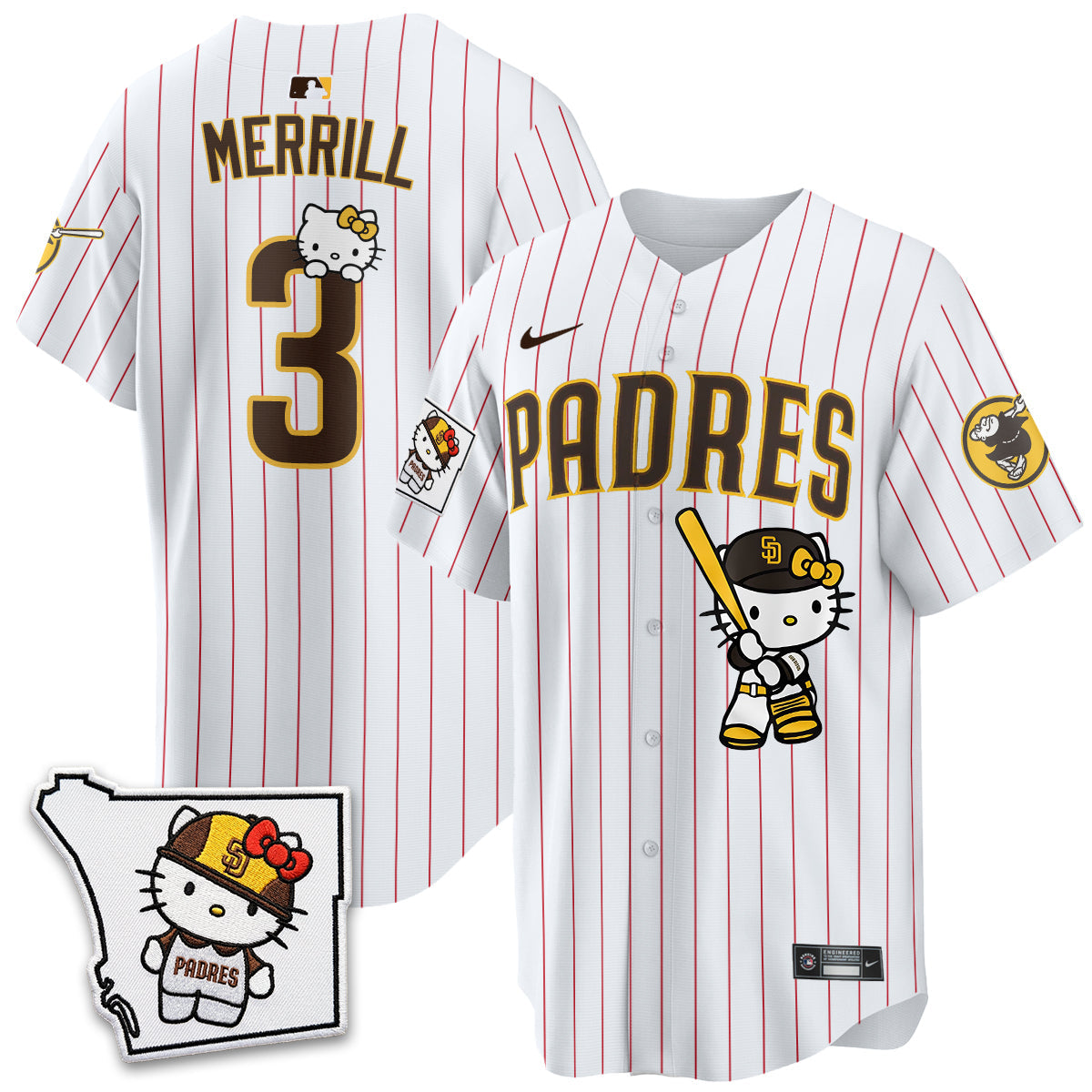San Diego Padres x Meow KT Vapor Limited Jersey - All Stitched V2 by San Diego Padres