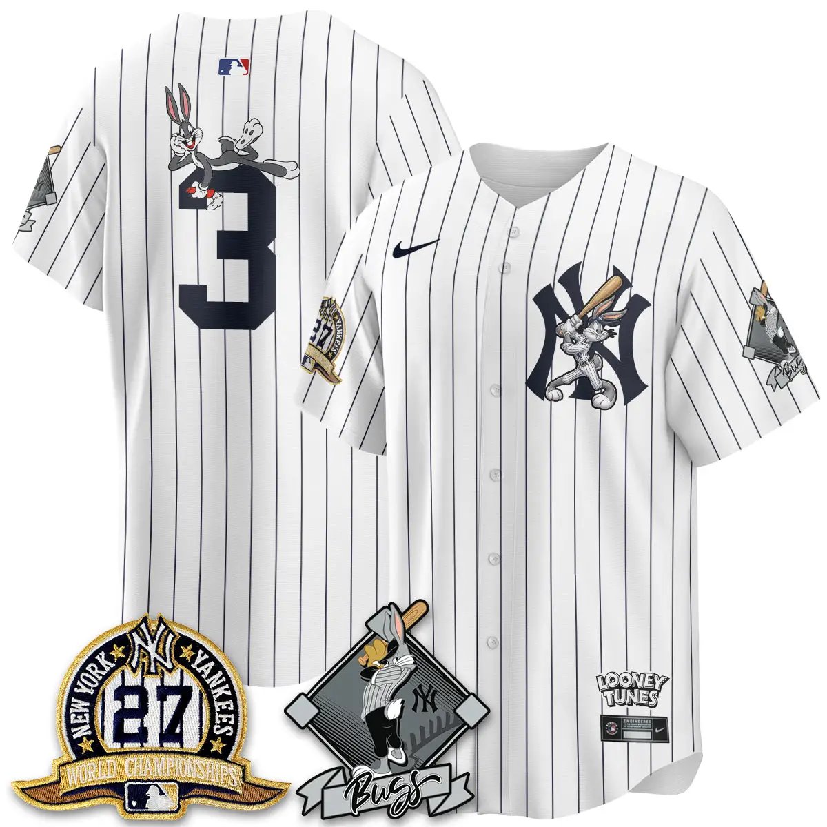 NYY Bunny Vapor Limited Jersey V2- Stitched by New York Yankees