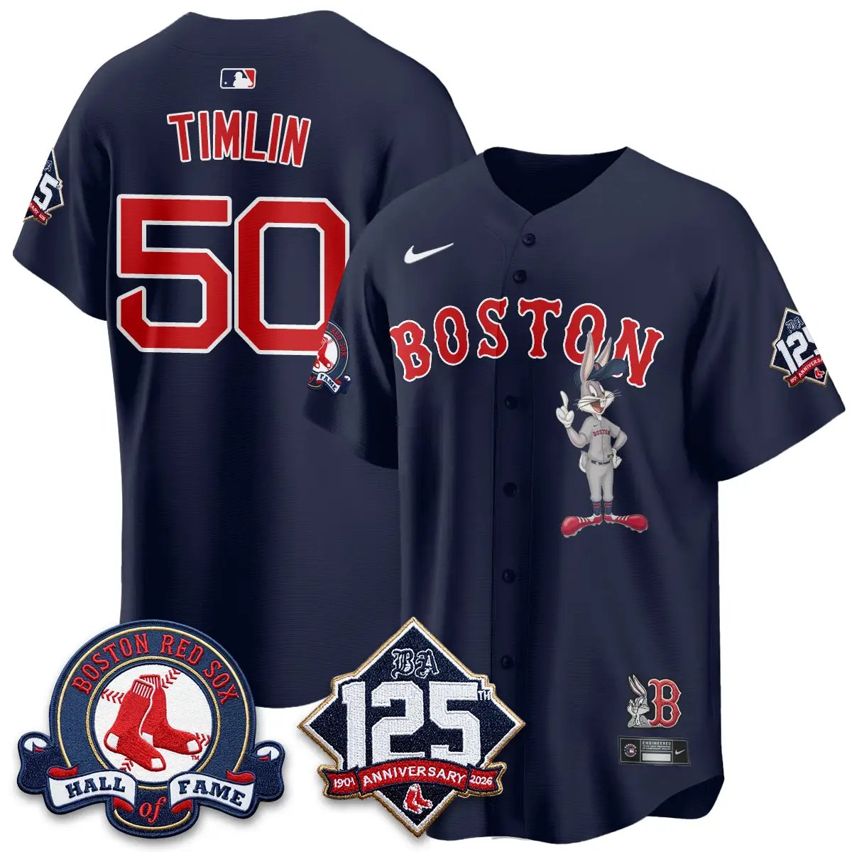 BOS x Bunny Vapor Premier Limited Jersey - Stitched by Boston Red Sox