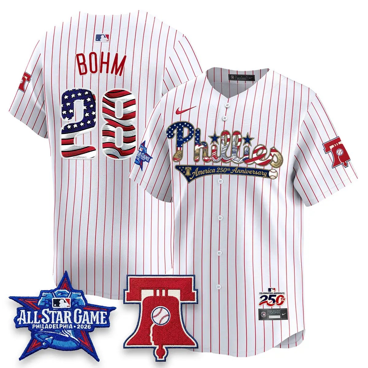 PHI 2026 USA 250 All Star Game Vapor Limited Jersey - Stitched by Philadelphia Phillies