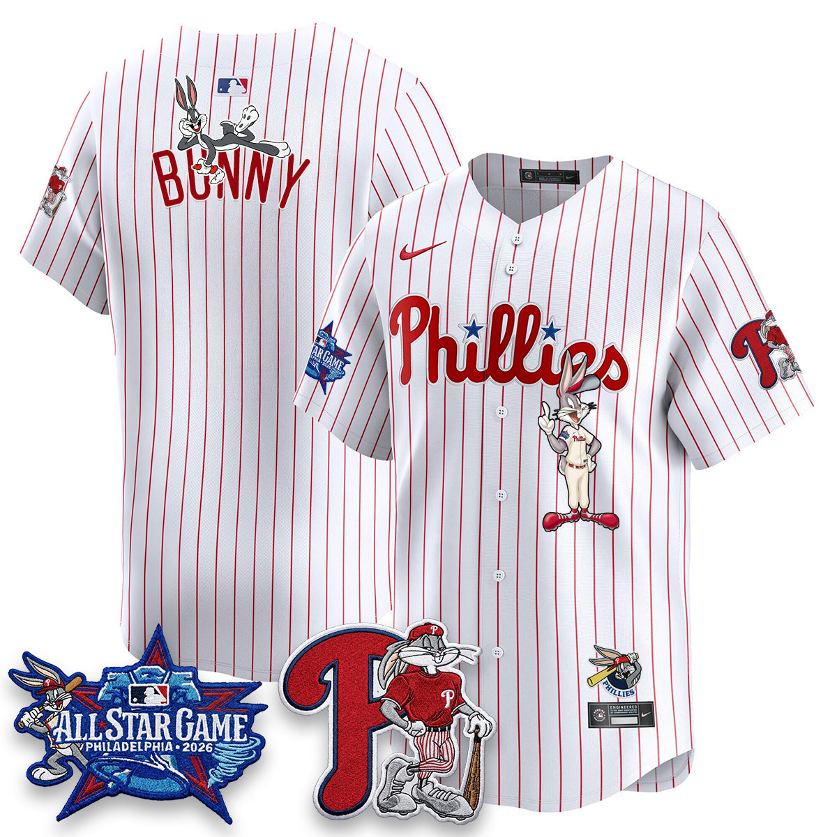 Philadelphia Phillies x Bunny Vapor Premier Limited Jersey - Stitched by Philadelphia Phillies