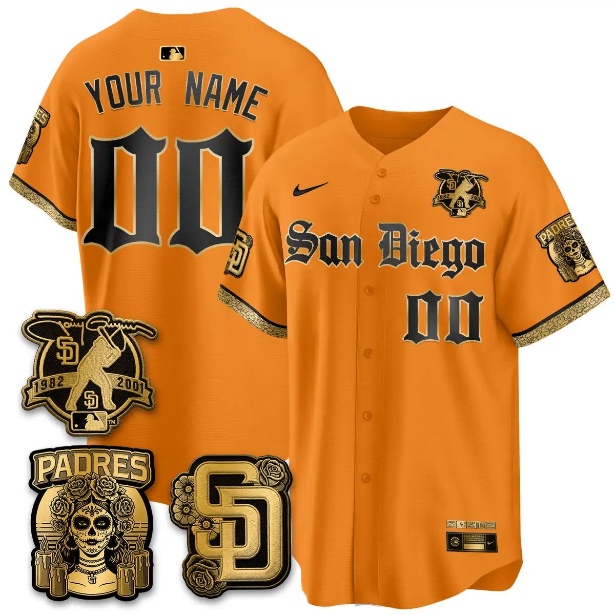SD 2026 City Connect x Tony Gwynn Patch Vapor Premier Limited Custom Jersey - All Stitched - V2 by San Diego Padres