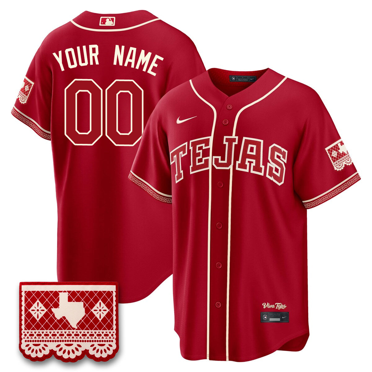 TEX 2026 City Connect Vapor Custom Jersey - All Stitched by Texas Rangers