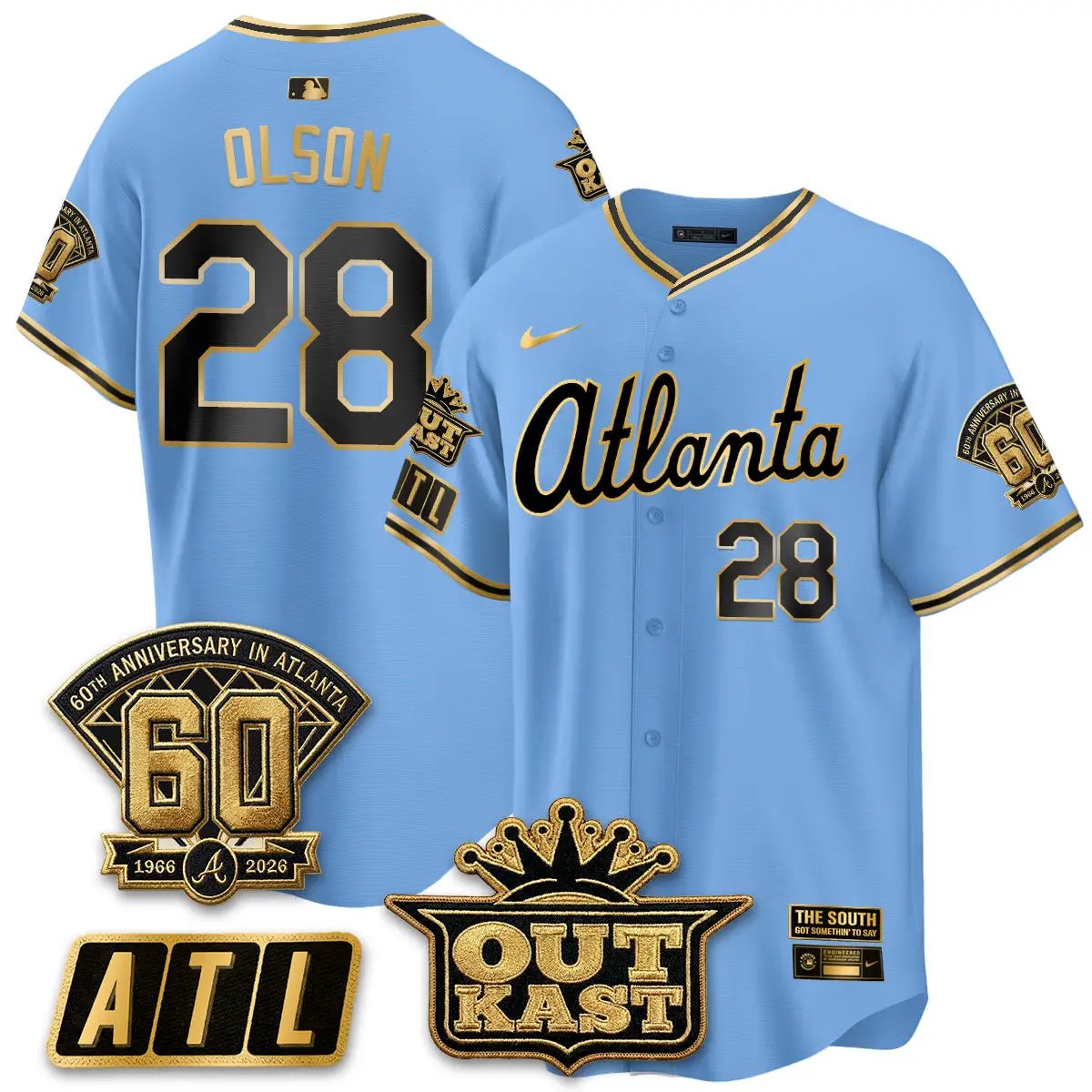 Atlanta Braves 2026 Gothic Edition Vapor Limited Jersey - All Stitched by Atlanta Braves