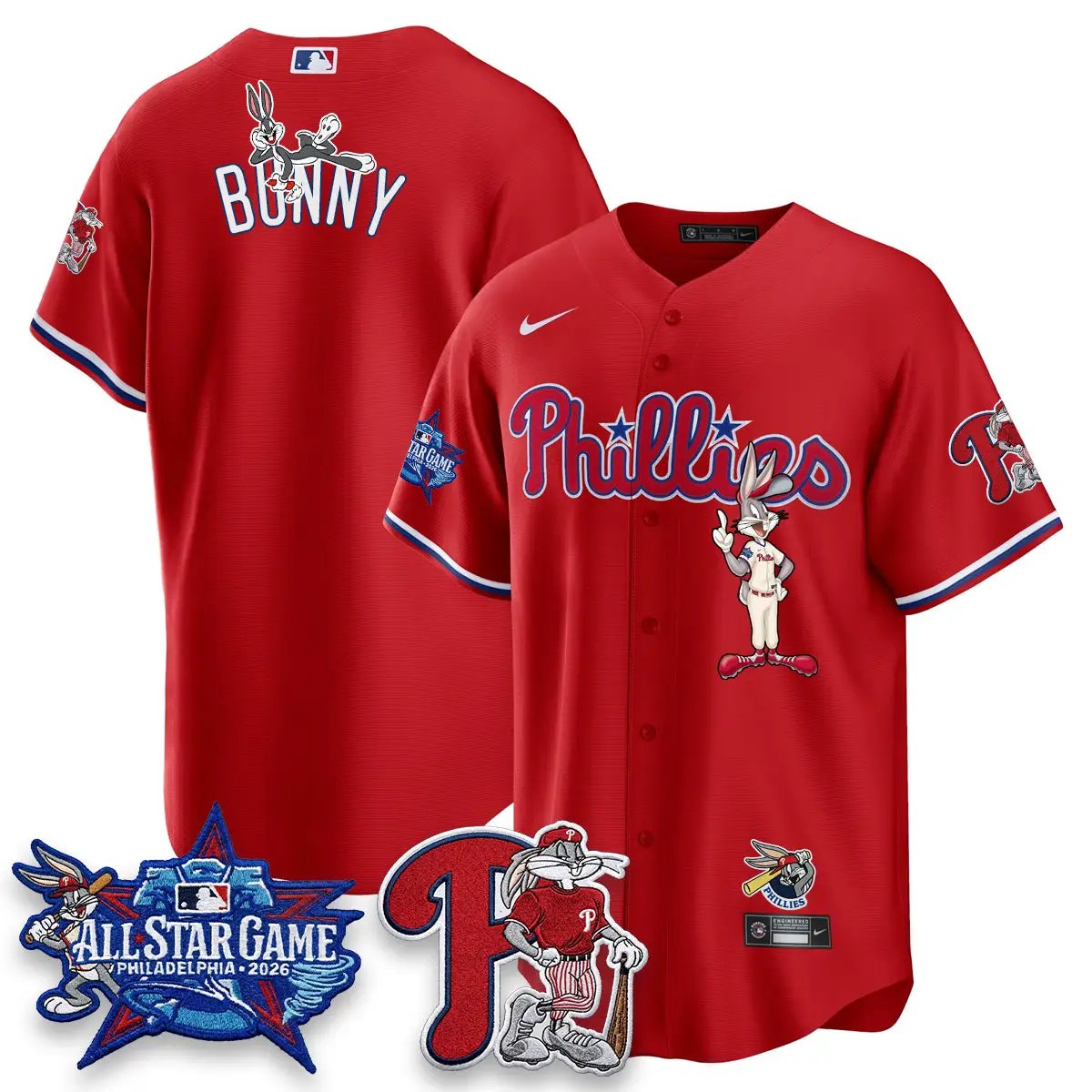 Philadelphia Phillies x Bunny Vapor Premier Limited Jersey - Stitched by Philadelphia Phillies