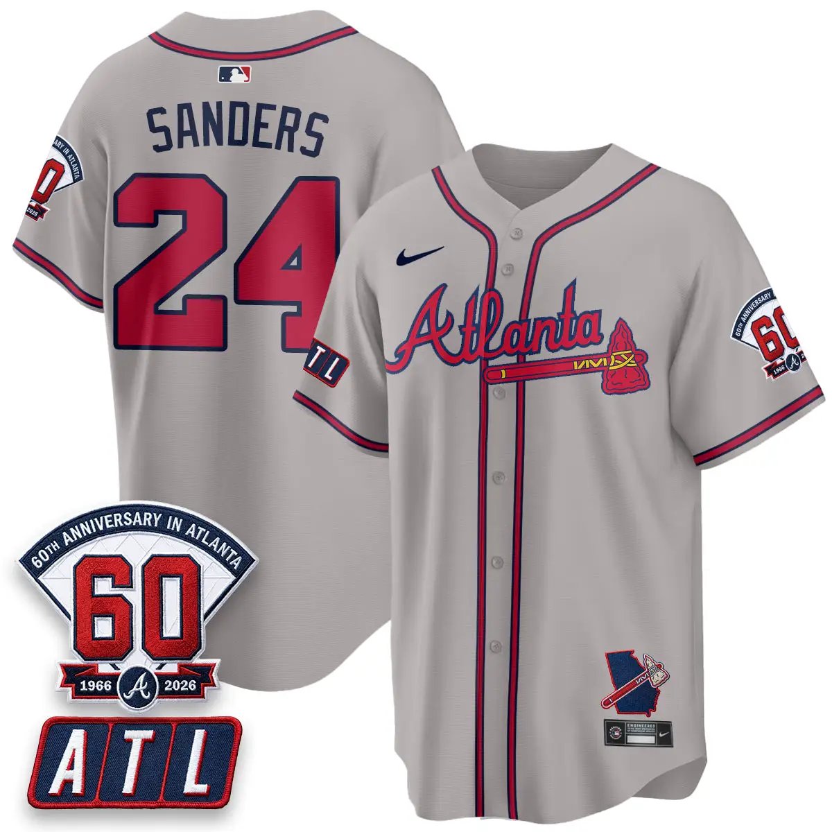 ATL 2026 60th Anniversary Vapor City Connect Limited Jersey - All Stitched by Atlanta Braves