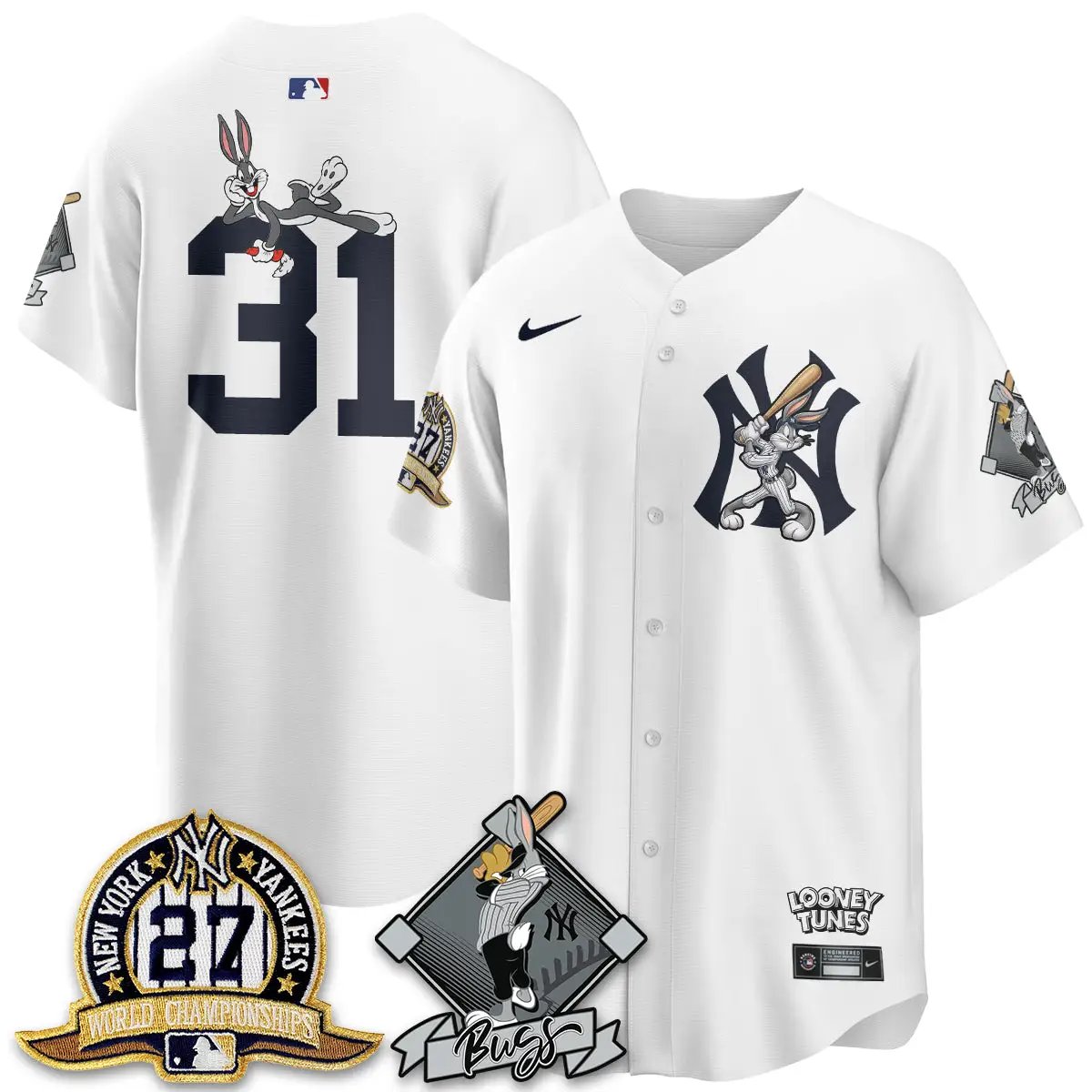 NYY Bunny Vapor Limited Jersey V2- Stitched by New York Yankees