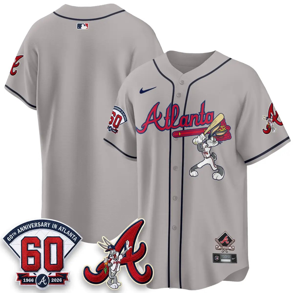 ATL x Bunny Vapor Premier Limited Jersey - Stitched by Atlanta Braves