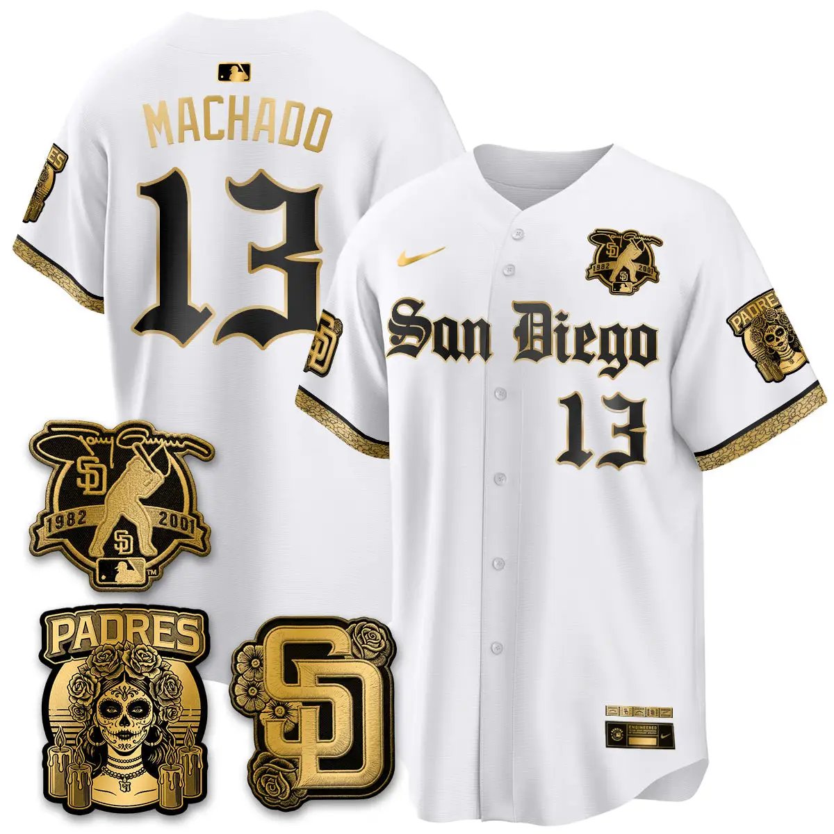 SD 2026 City Connect x Tony Gwynn Patch Vapor Premier Limited Jersey - All Stitched - V2 by San Diego Padres