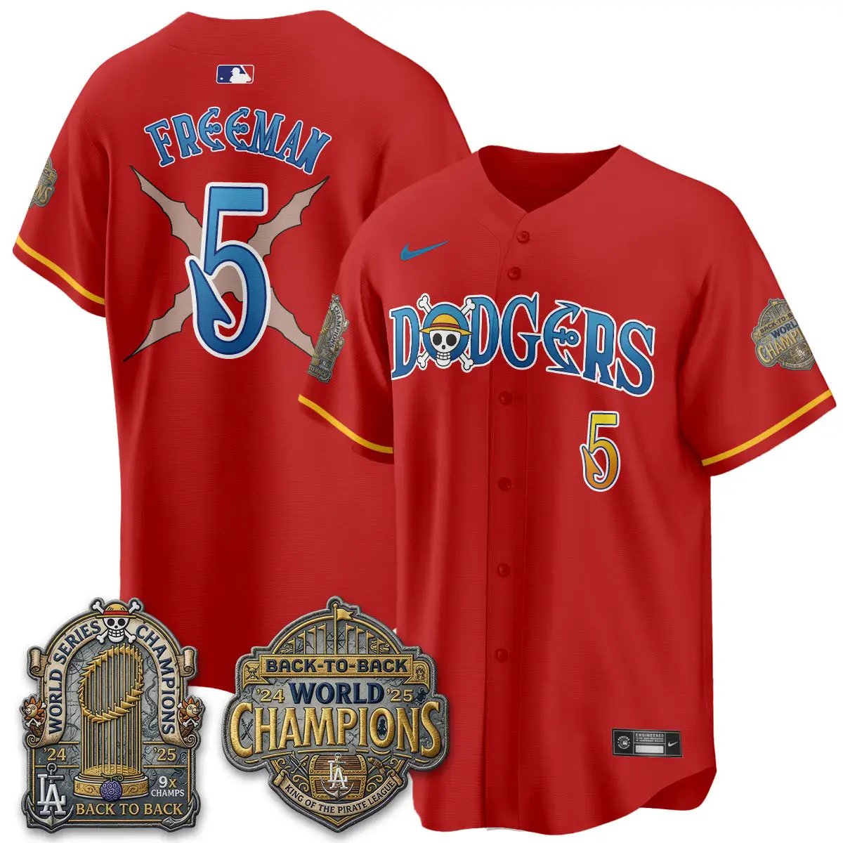 LAD Japanese Cartoon Vapor Limited Jersey - Stitched by Los Angeles Dodgers