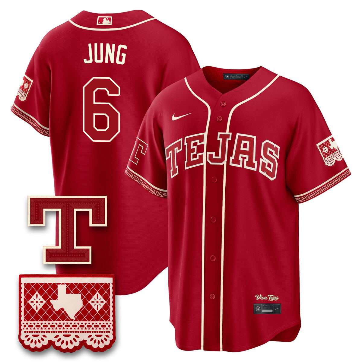 TEX 2026 City Connect Vapor Jersey - All Stitched by Texas Rangers