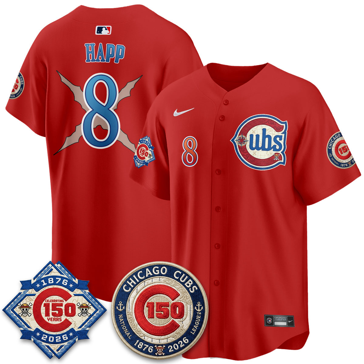 CHC x Japanese Cartoon Limited Jersey - Stitched by Chicago Cubs