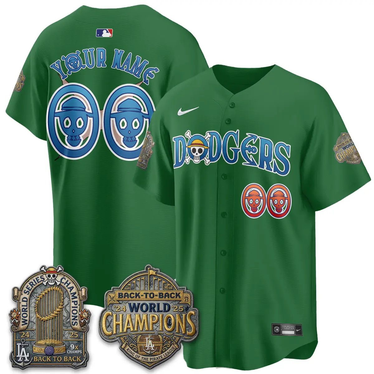 LAD Japanese Cartoon Vapor Limited Custom Jersey - Stitched by Los Angeles Dodgers