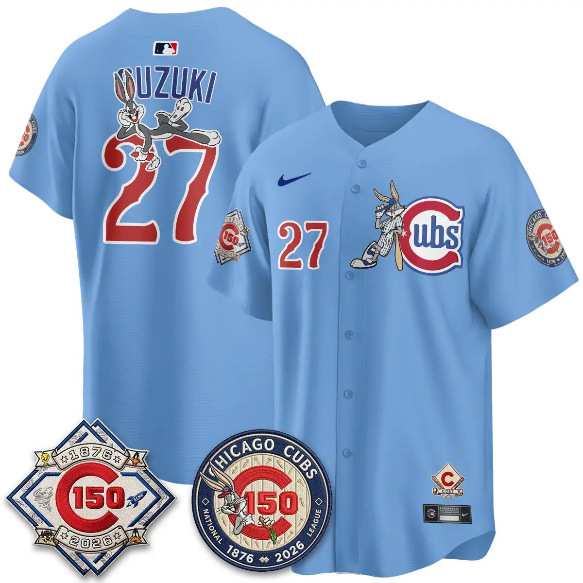 CHC x Bunny Vapor Premier Limited Jersey - Stitched by Chicago Cubs