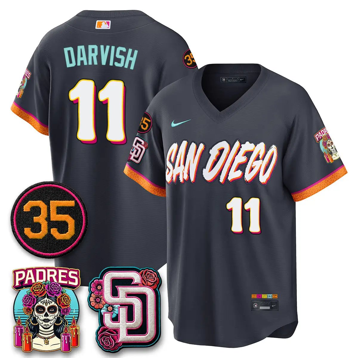 SD 2026 City Connect Vapor Limited Jersey - All Stitched V3 by San Diego Padres