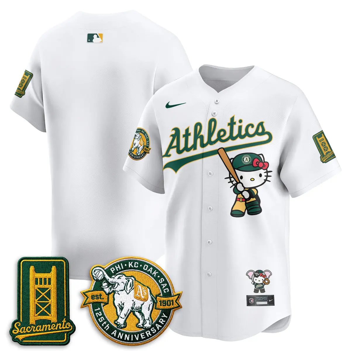 Oakland Athletics x Meow KT 2026 Vapor Limited Jersey - Stitched by Oakland Athletics