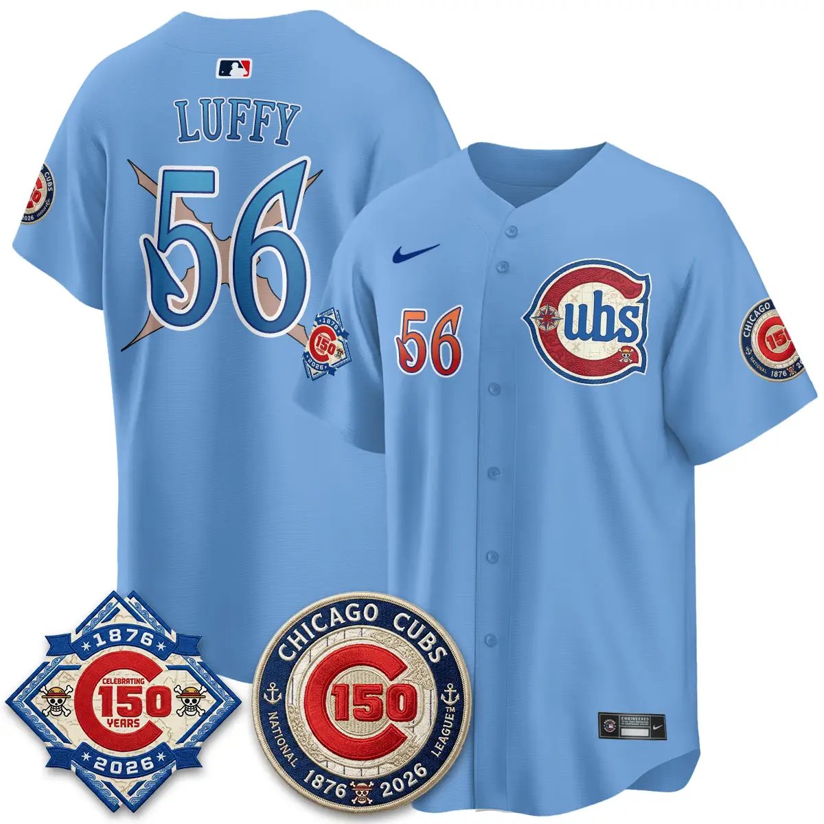 CHC x Japanese Cartoon Limited Jersey - Stitched by Chicago Cubs