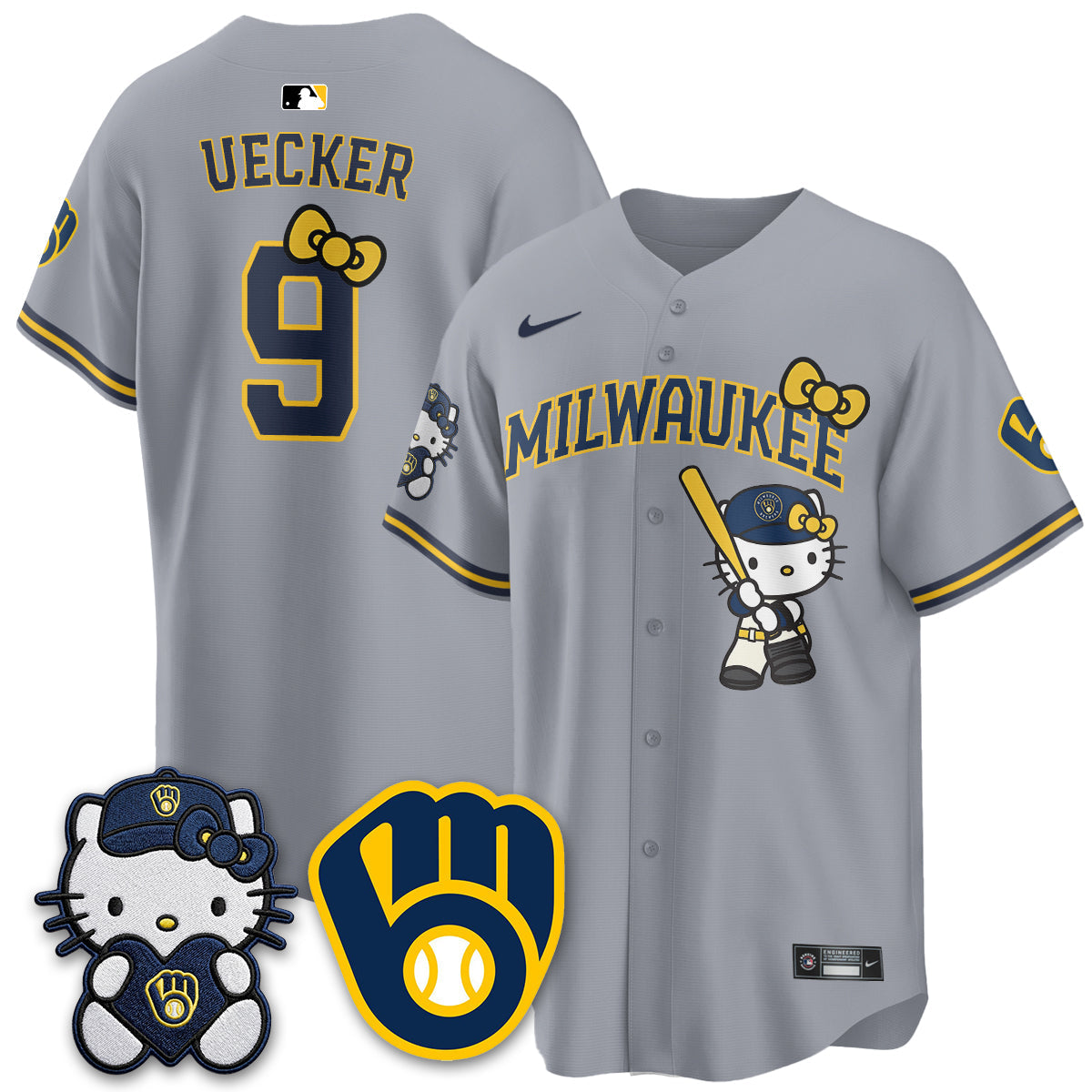Milwaukee Brewers Meow KT Night Vapor Limited Jersey - All Stitched by Milwaukee Brewers