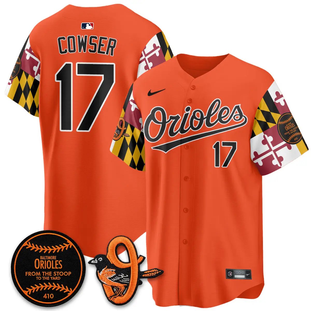 BAL 2026 x Maryland State Flag Vapor Jersey - All Stitched V2 by Baltimore Orioles