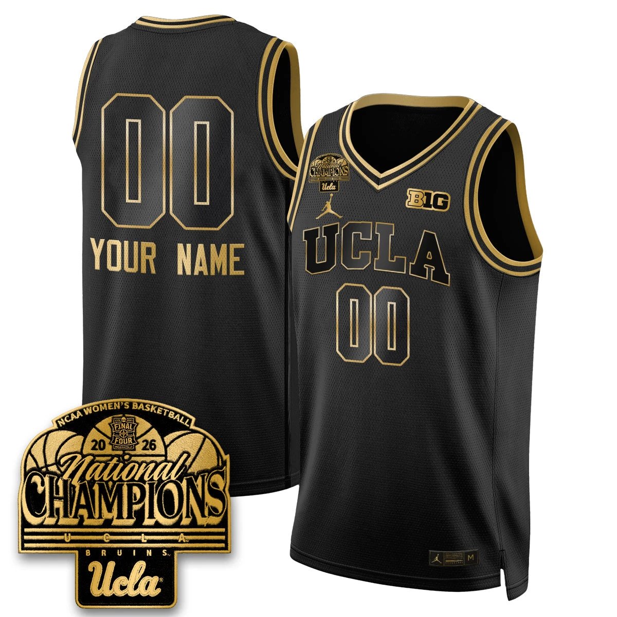 UCLA Women's Basketball National Champion 2026 Limited Custom Jersey - All Stitched by UCLA