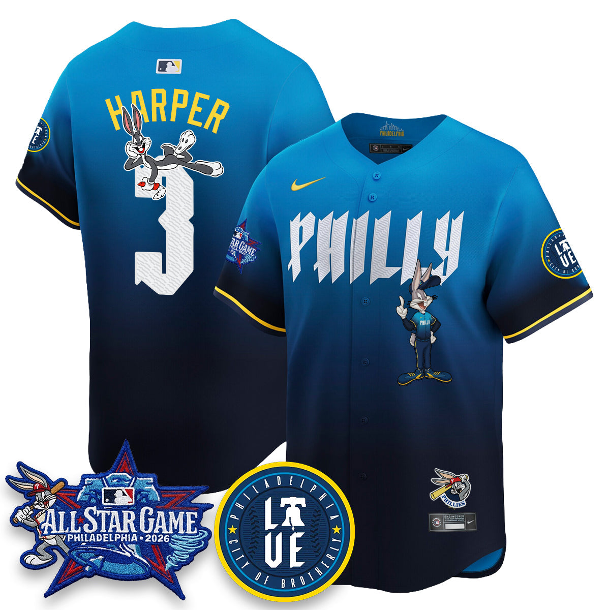 Philadelphia Phillies x Bunny Vapor Premier Limited Jersey - Stitched by Philadelphia Phillies