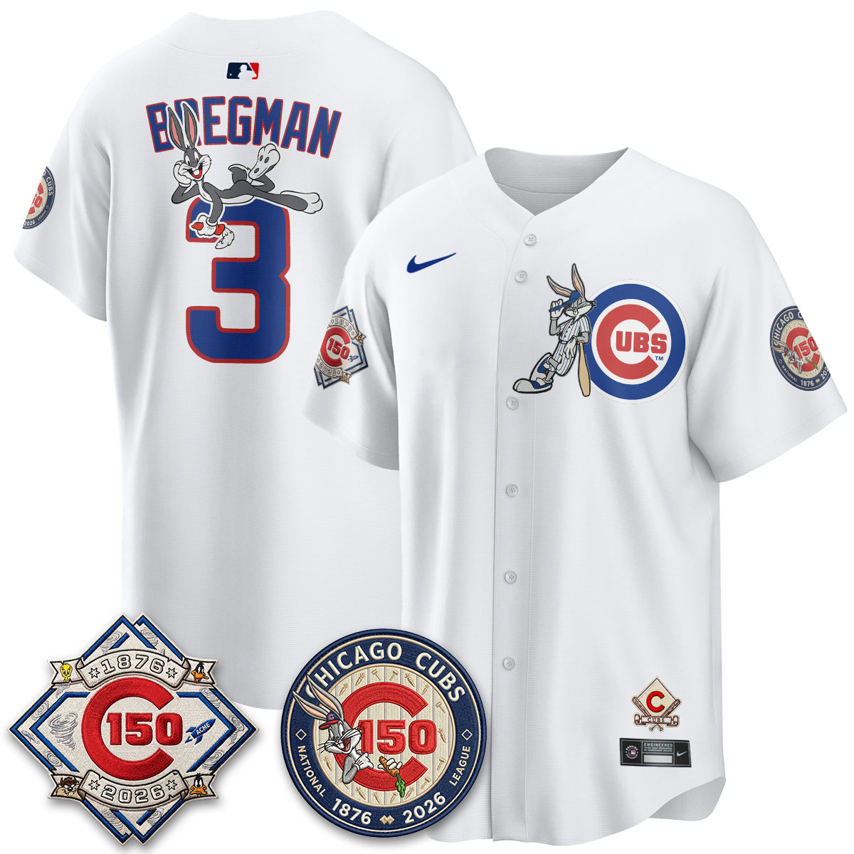 CHC x Bunny Vapor Premier Limited Jersey - Stitched by Chicago Cubs