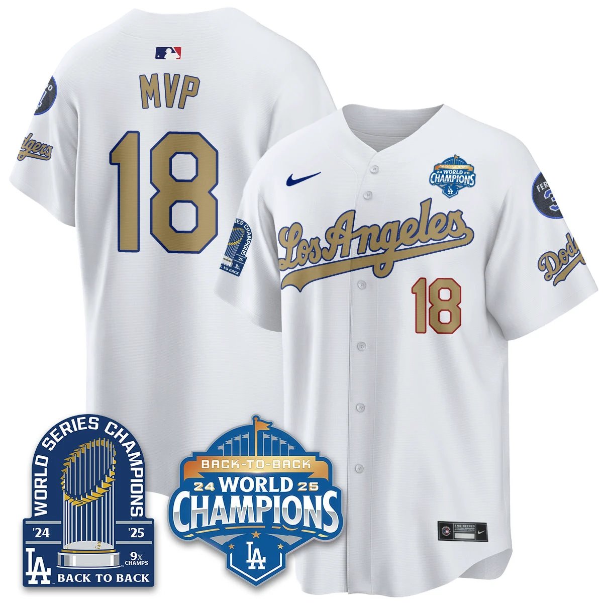LAD Alternate Vapor Limited Jersey - 9x Champs - All Stitched by Los Angeles Dodgers