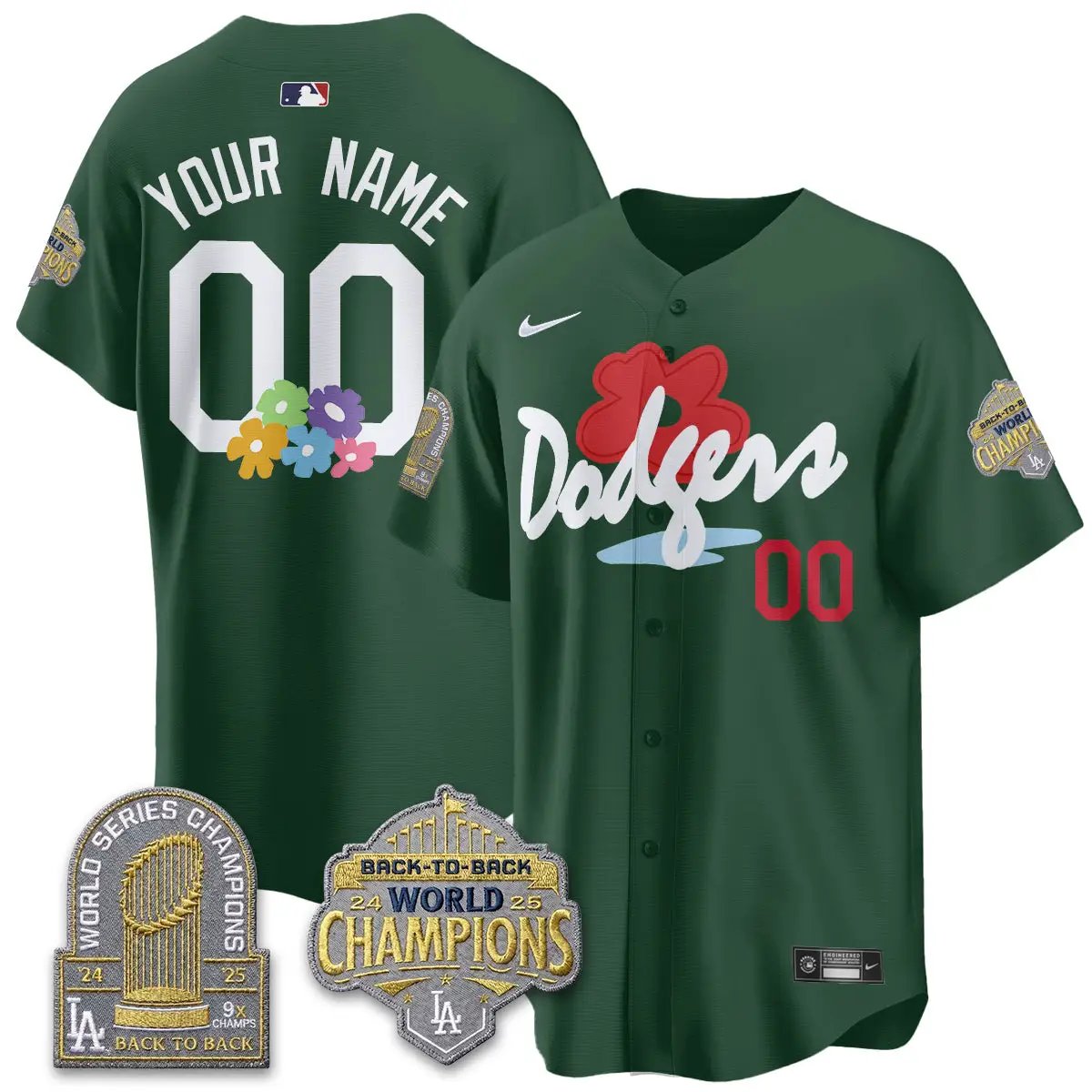 LAD Gallery Foundation Vapor Limited Custom Jersey - All Stitched by Los Angeles Dodgers