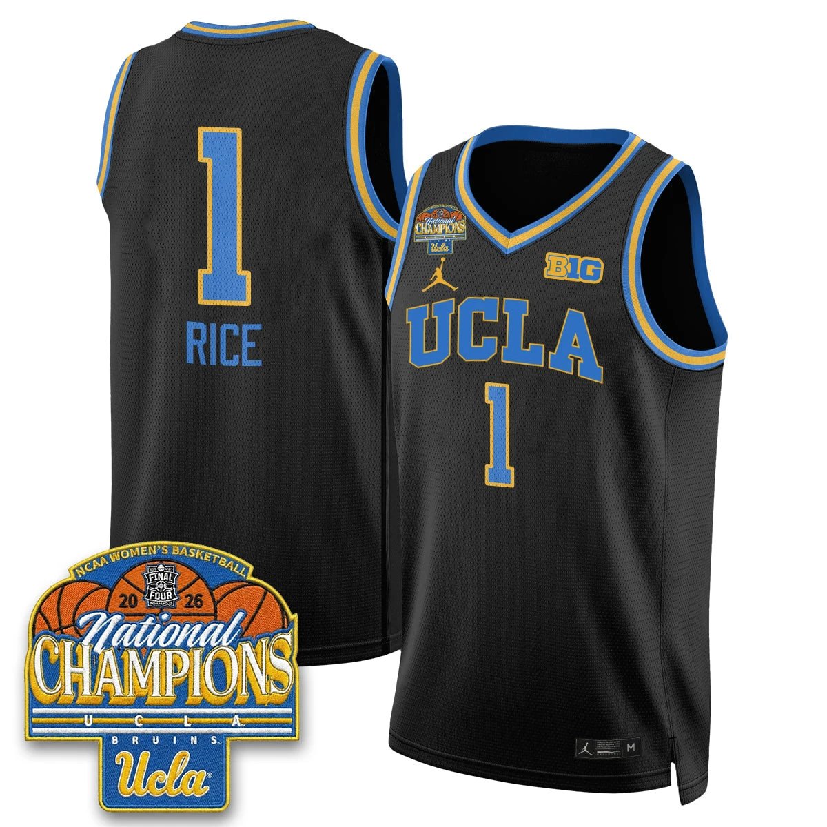 UCLA Women's Basketball National Champion 2026 Limited Jersey - All Stitched by UCLA