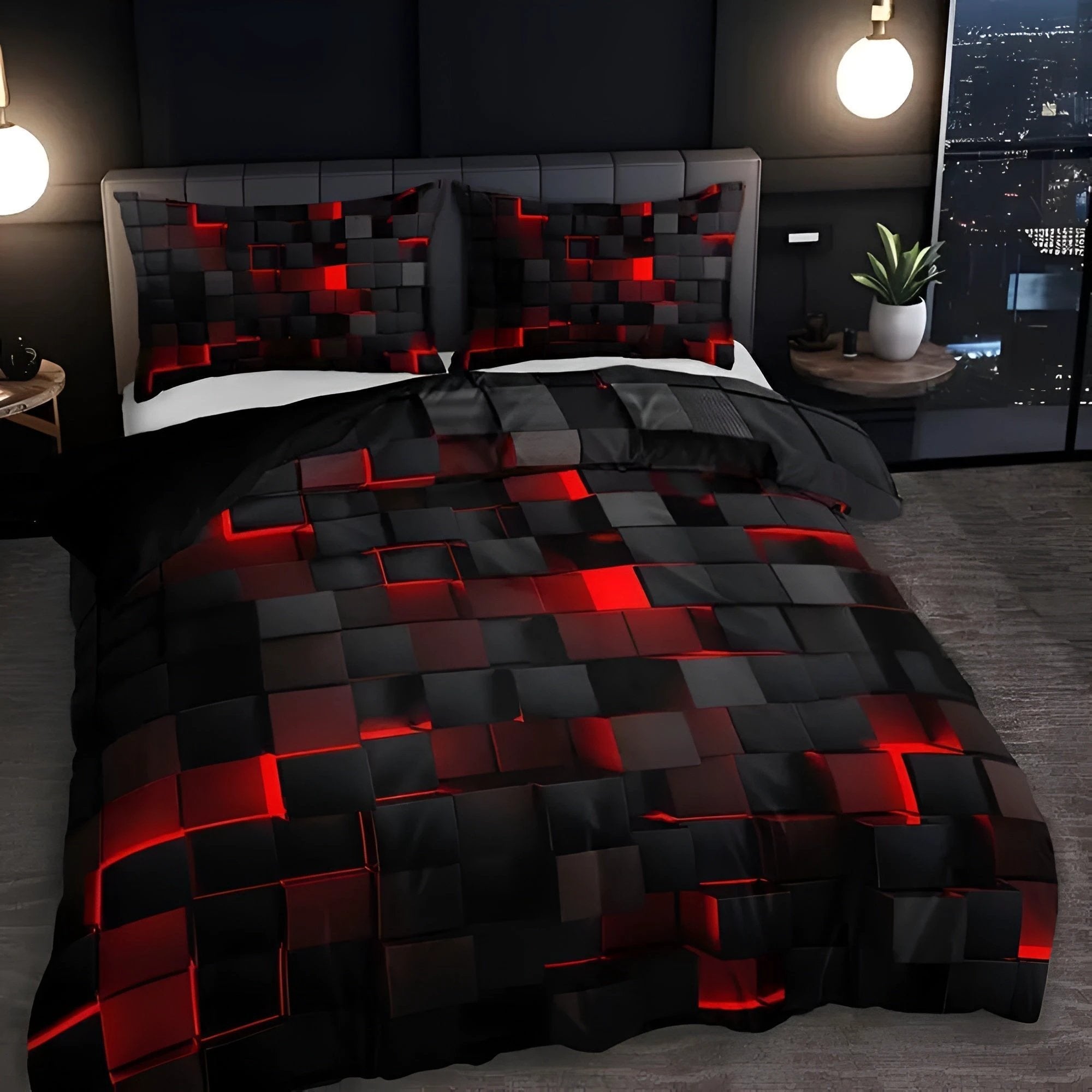 GEOMATRIX | Duvet Cover Set by Casa & Beyond