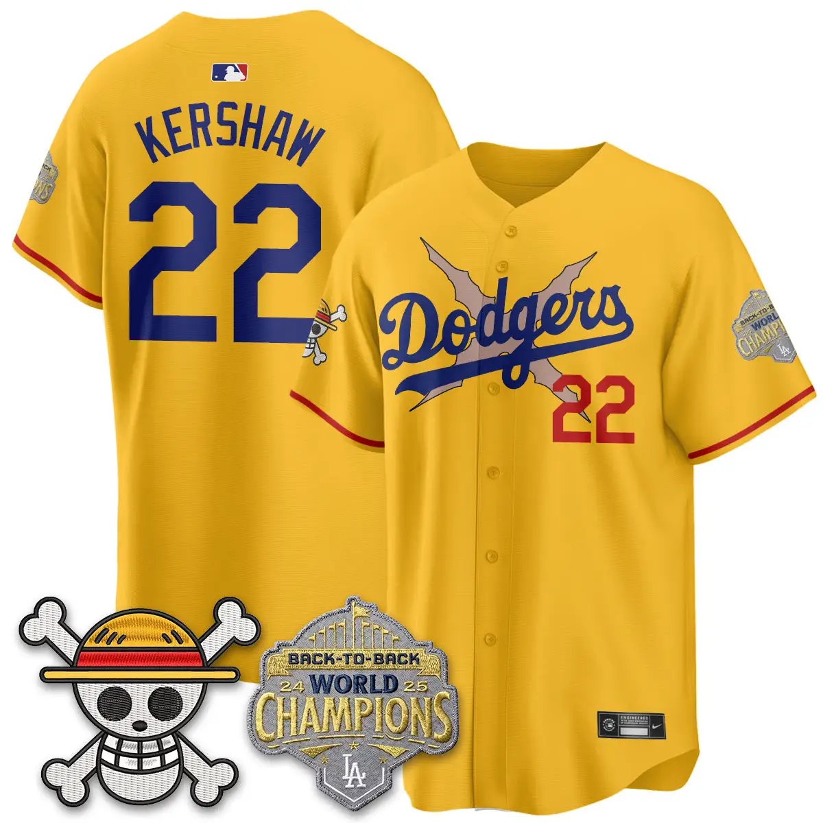 LAD x OP Vapor Jersey -All Stitched V2 by Los Angeles Dodgers