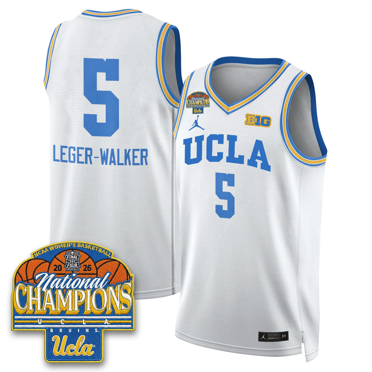 UCLA Women's Basketball National Champion 2026 Limited Jersey - All Stitched by UCLA