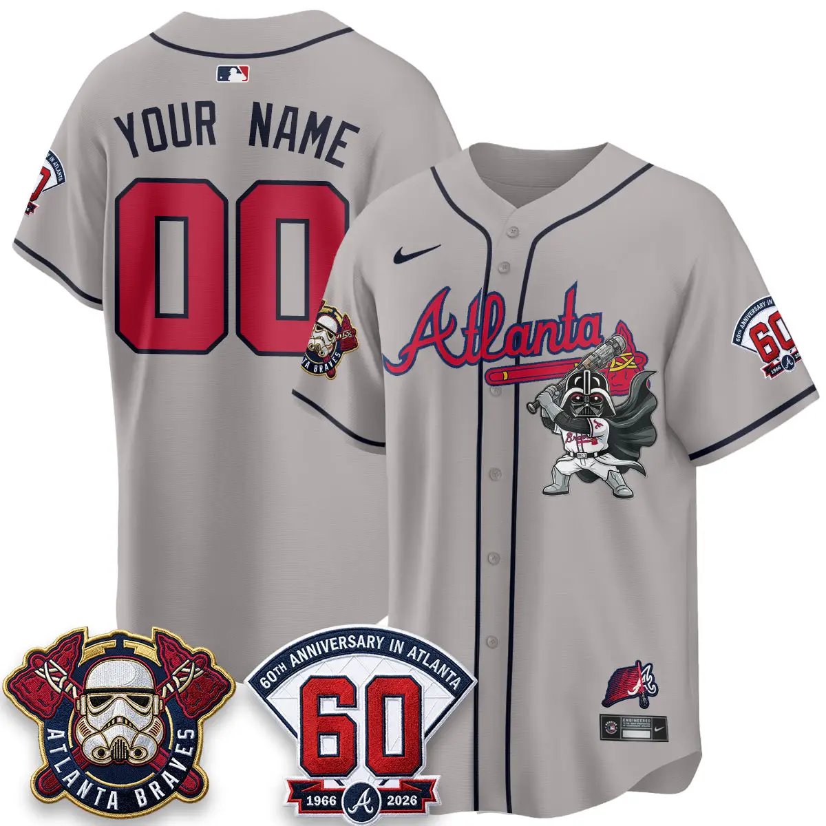 Atlanta Braves x SW Vapor Limited Custom Jersey - Stitched by Atlanta Braves