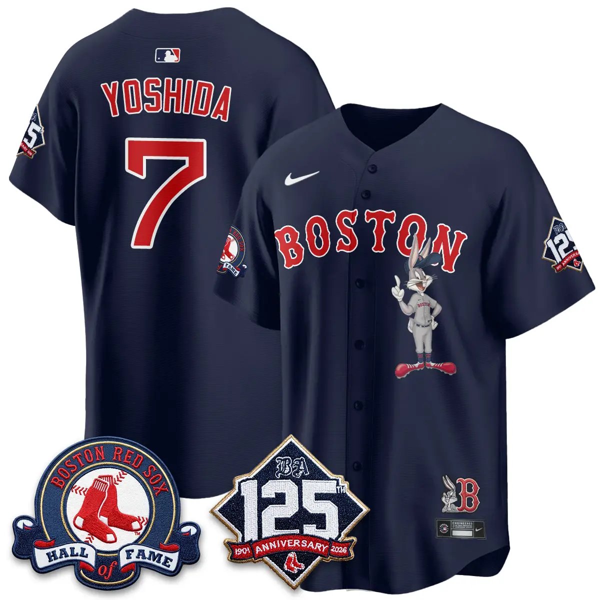 BOS x Bunny Vapor Premier Limited Jersey - Stitched by Boston Red Sox