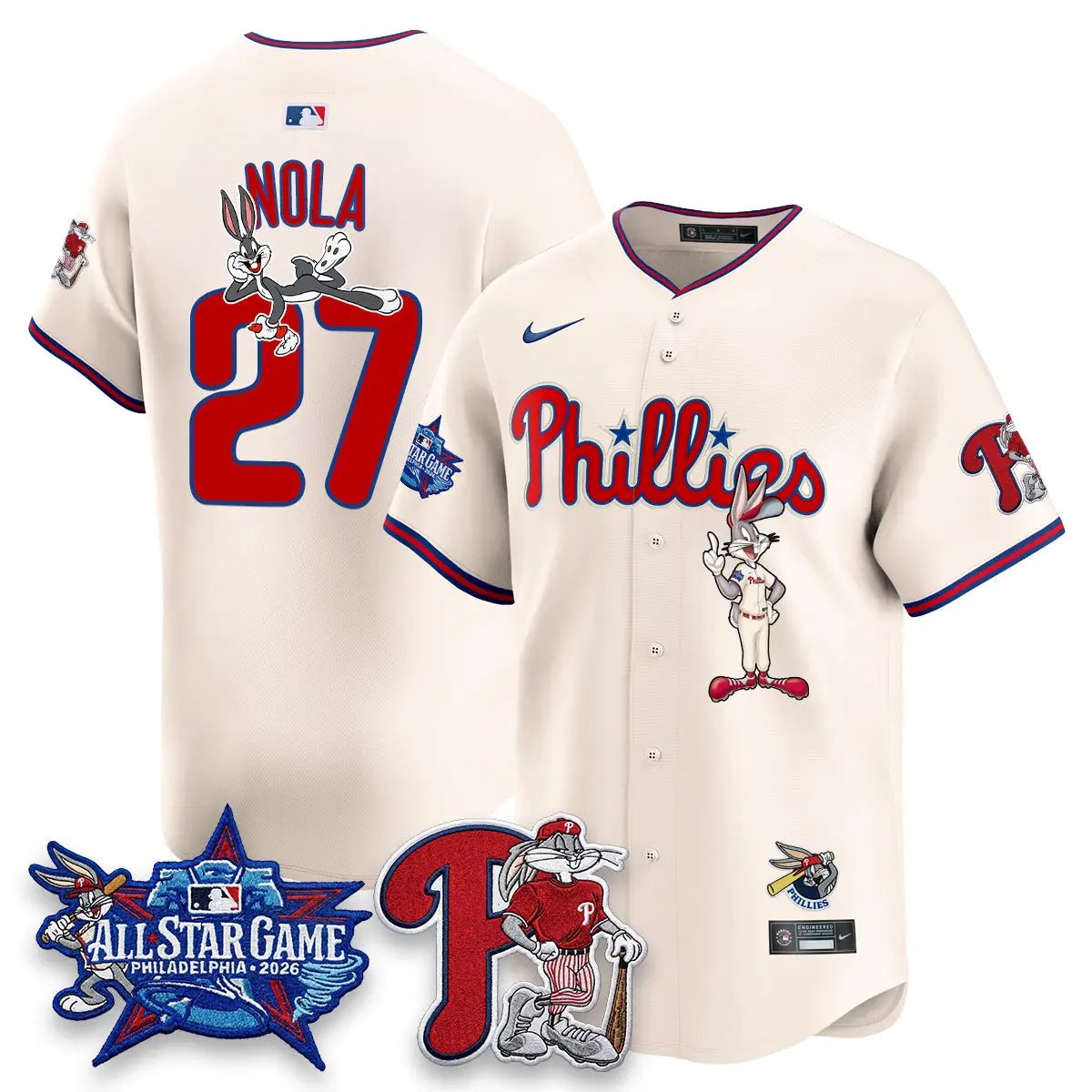 Philadelphia Phillies x Bunny Vapor Premier Limited Jersey - Stitched by Philadelphia Phillies