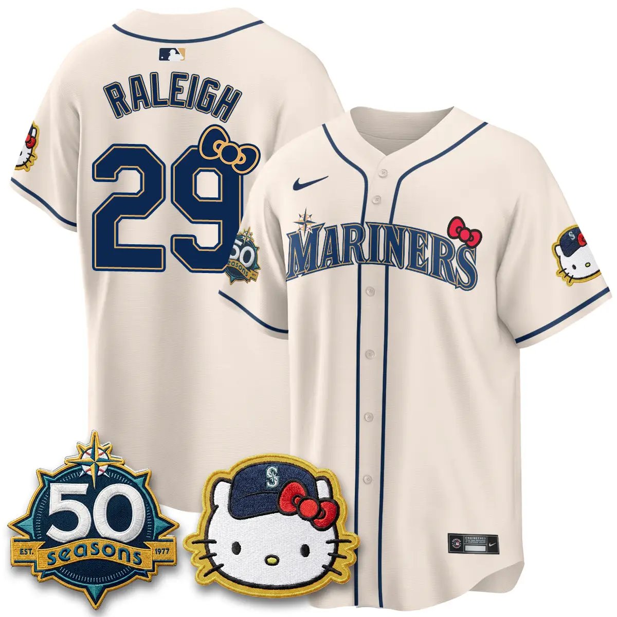 SEA x Meow KT Night Limited Jersey - All Stitched by Seattle Mariners