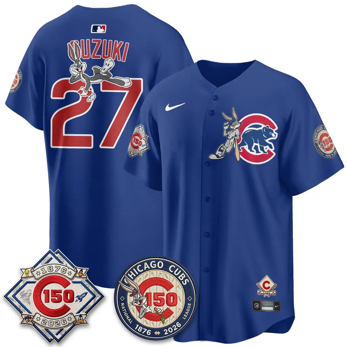 CHC x Bunny Vapor Premier Limited Jersey - Stitched by Chicago Cubs