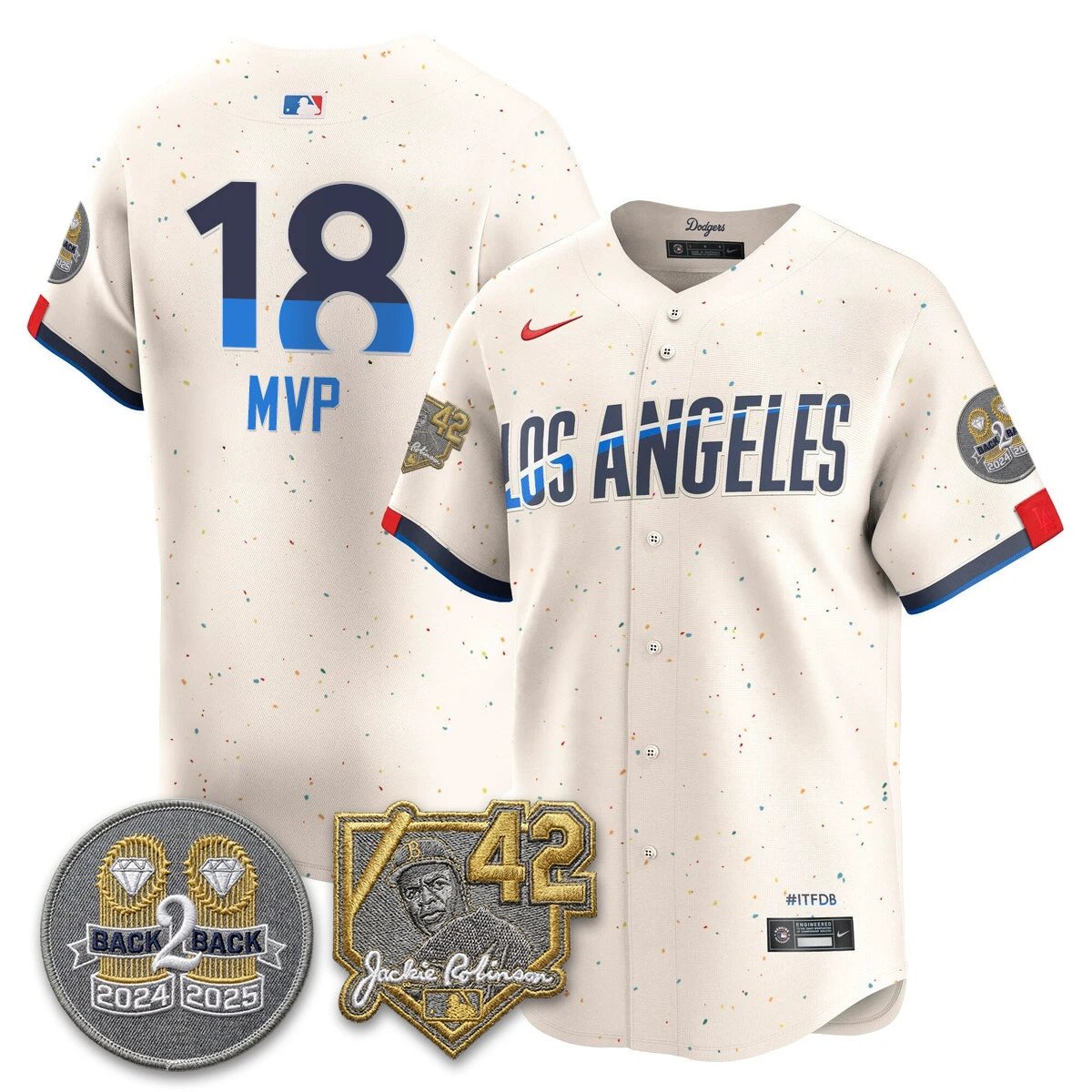 Los Angeles Dodgers - 2026 Jackie Robinson Day Vapor Limited Jersey - All Stitched by Los Angeles Dodgers