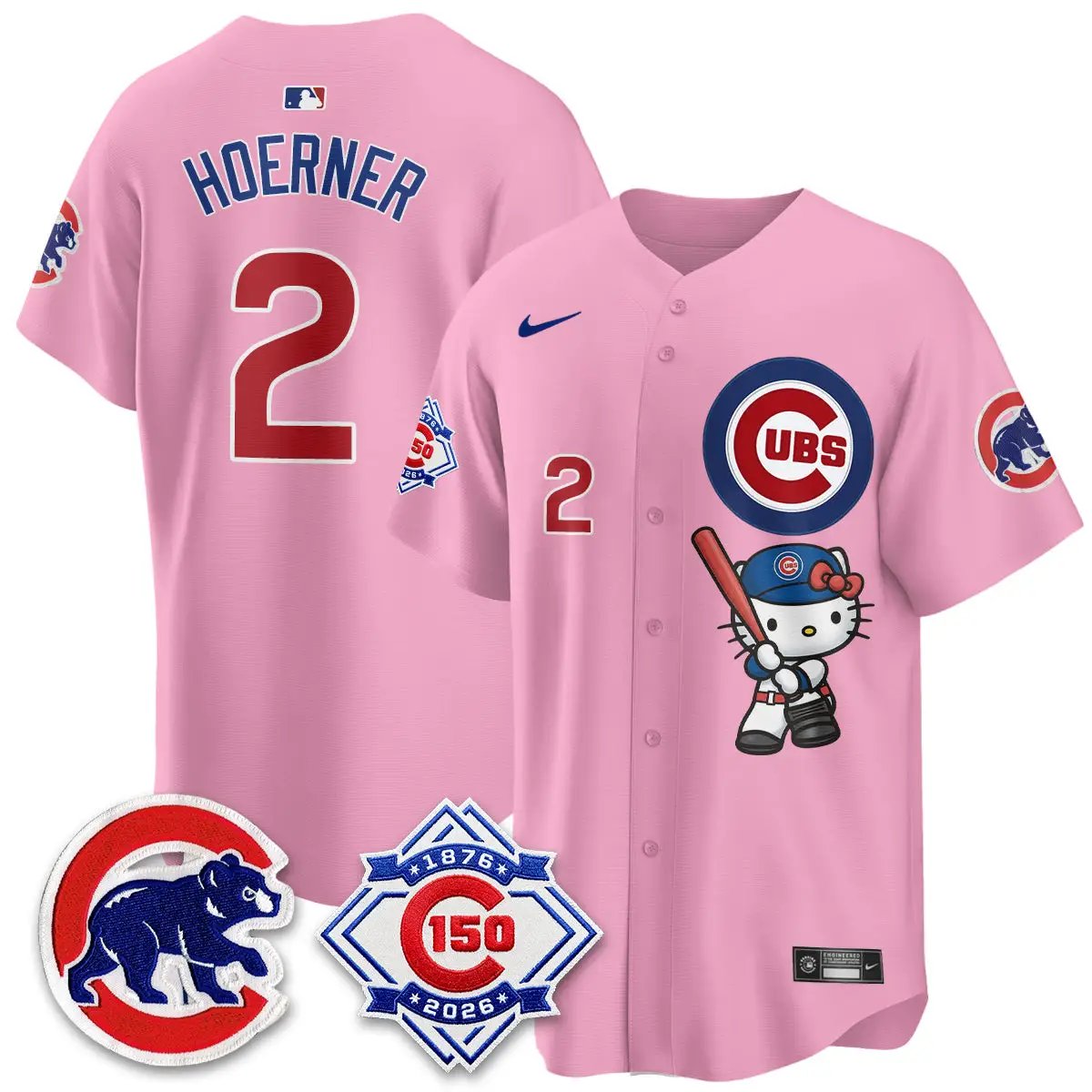 Chicago Cubs x Meow KT Vapor Premier Limited Jersey - All Stitched by Chicago Cubs