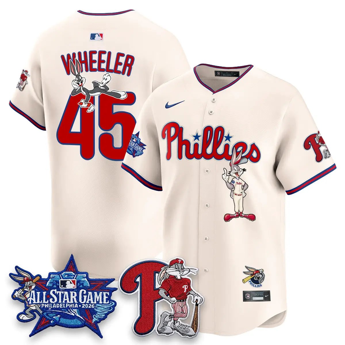 Philadelphia Phillies x Bunny Vapor Premier Limited Jersey - Stitched by Philadelphia Phillies