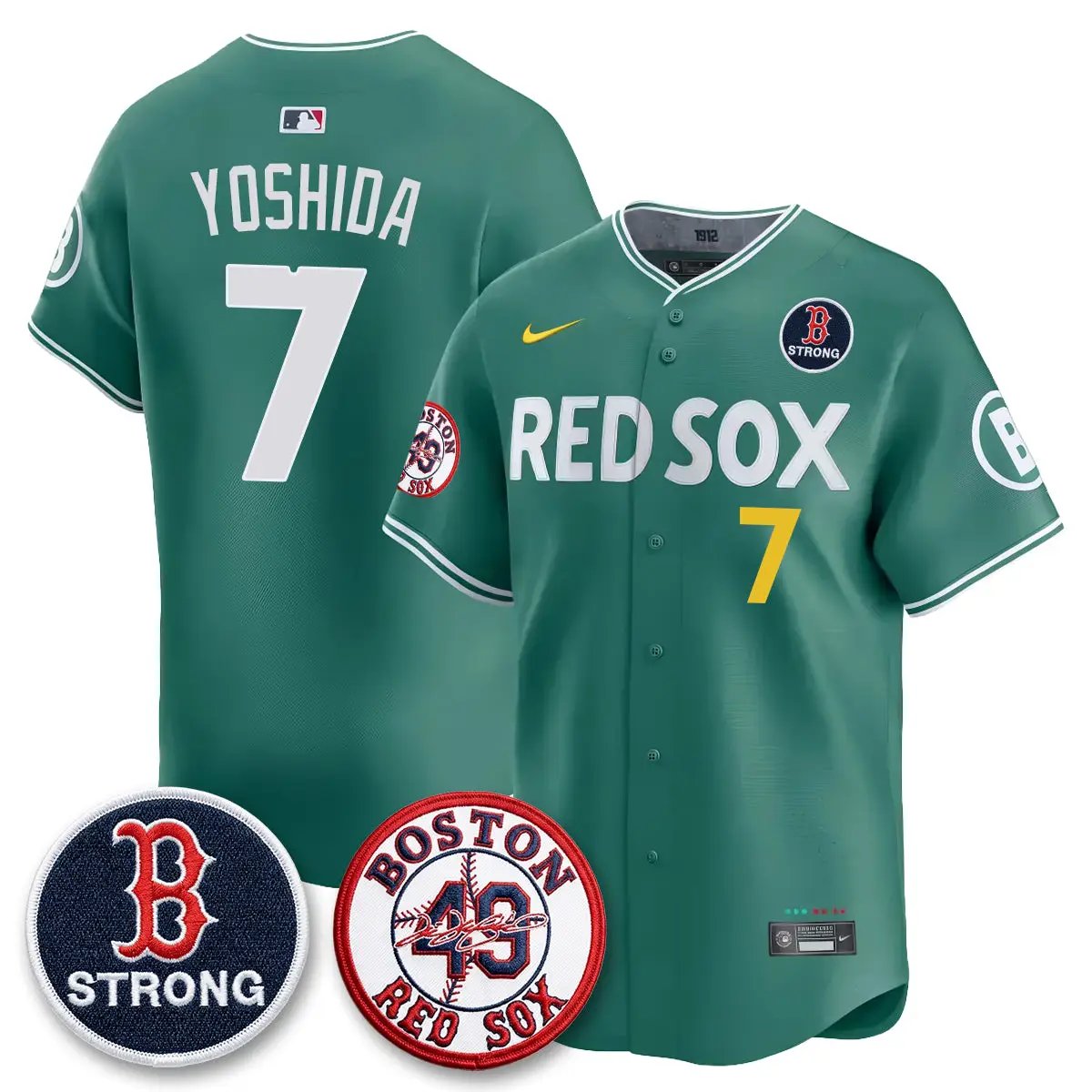BOS Tim Wakefield Memorial Patch Vaper Premier Limited Jersey - All Stitched V2 by Boston Red Sox