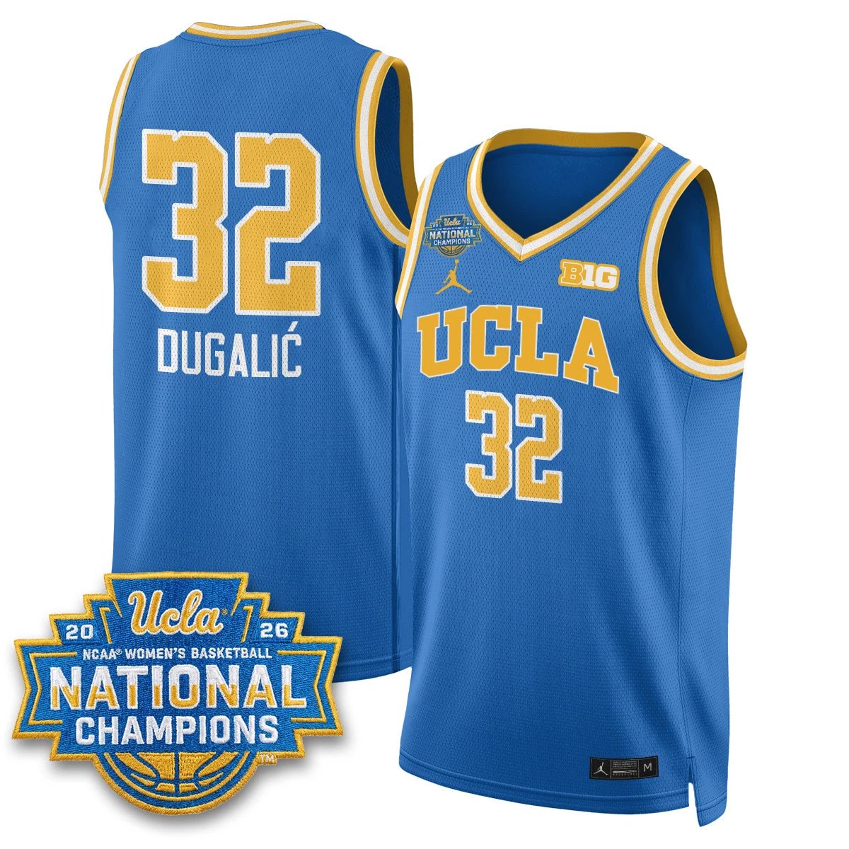 UCLA Women's Basketball National Champion 2026 Gear Limited Jersey - All Stitched by UCLA