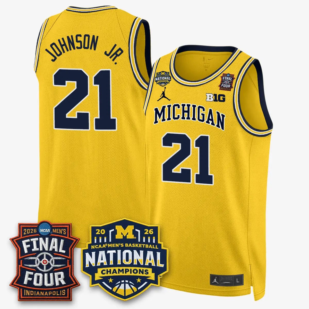 Michigan Wolverines 2026 NCAA Basketball Champions Limited Jersey - All Stitched by Michigan Wolverines