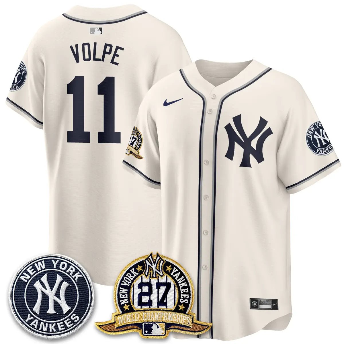 New York Yankees 2026 Black Out Style Vapor Limited Jersey - All Stitched by New York Yankees